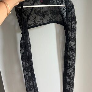 Black Lace Bolero Shrug